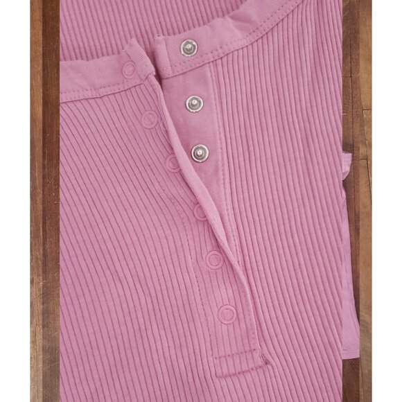 EUC Rib Knit Snap Front Tank Top - Picture 3 of 3